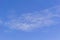 Blye sky with white fluffy clouds background