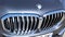 BMW logo brand sign on modern front car hood face