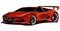 BMW M1 customized red race car