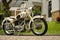 BMW Oldtimer, Old vintage motorbike. German Heavy Motorcycle During The Second World War.