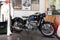 BMW R51 motorcycle old vintage  black bike in shop oldtimer retro motorbike store