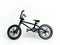 BMX bike. Black toy stunt bike