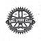 Bmx extreme sport club badge. Vector. Concept for shirt, logo, print, stamp, tee with sprocket, chain. Vintage