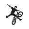 BMX Rider design vector template, illustration, silhouette