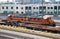 BNSF Heritage III train engine cars coupled