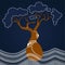 Boab Baobab Tree Vector Painting.