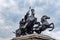 Boadicea and Her Daughters is a bronze sculptural group in London representing Boudica, queen of the Celtic Iceni tribe,