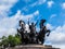 Boadicea monument in London, hdr