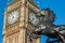Boadicea statue on Westminster Bridge and Big Ben in London