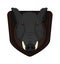 Boar head in wood shield. Color