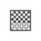 Board game of checkers icon isolated. Ancient Intellectual board game. Chess board. White and black chips