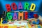 Board Games with Magnetic Letters