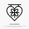 Board, Love, Heart, Wedding Line Icon Vector