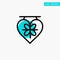 Board, Love, Heart, Wedding turquoise highlight circle point Vector icon