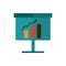 Board presentation statistics diagram profit business strategy icon