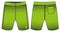 Board Shorts design vector template, Swim shorts concept with front and back view for Surfing, Swimming, Soccer, basketball,
