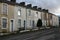 Boarded up homes.