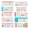 Boarding pass ticket wedding invitation templates