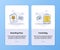 Boarding pass travel bag campaign for onboarding mobile apps application template banner