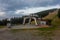 Boarding place of the chairlift in the Jeseniky mountains to the Serak mountain peak from Ramzova station.