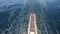 Boarding stairs of a sailing yacht