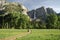 Boardwalk across a meadow in Yosemite Valley