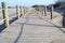 Boardwalk on the beach, Ebro Delta National Park, Spain