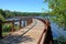 Boardwalk Bridge in Lake Wilcox Park Ontario