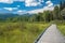 Boardwalk in Cranberry Marsh Park, Valemount, British Columbia, Canada