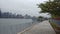 Boardwalk by East River in Long Island City