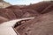 Boardwalk going through the Painted Cove Nature Trail in John Day Fossil Beds National Monument Oregon