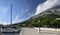 The boardwalk in the harbor at Brela. The Makarska riviera in Croatia is famous for its beautiful pebbly beaches and crystal clear