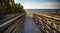 Boardwalk leading down to Vanderbilt Beach