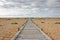 Boardwalk at Lydd Beach, Dungeness, Kent, UK