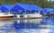 Boardwalk Marina Piers Boats Reflection Lake Coeur d`Alene Idaho