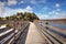 Boardwalk overlooking the flooded swamp of Myakka River State Park