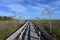 Boardwalk at Pa Hay Okee in Everglades National Park, Florida.