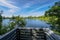 Boardwalk of round lake park in Oviedo Florida