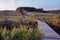 Boardwalk Through a Seaside Marsh