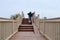 Boardwalk, Stairs, and Bike Ramp to the Beach