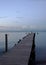 Boardwalk stretching into the sea