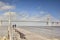 Boardwalk at Vasco da Gama Bridge Lisbon Portugal