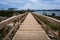 Boardwalk with view over lagoon