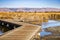 Boardwalk among the waterways in Coyote Hills Regional Park, East San Francisco Bay Area, Fremont, California