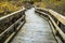 Boardwalk Winds Through A Wetlands Habitat