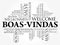 Boas-Vindas (Welcome in Brazilian Portuguese) word cloud