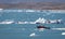 Boat adventure on Jokulsarlon glacier lake on July 30, 2021