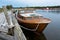 Boat at anchor in Replot pier