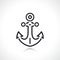 Boat anchor thin line icon