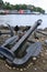 Boat anchors at Tobermory harbour